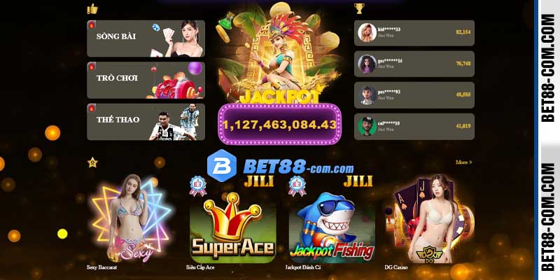 BET88 cung cấp đa dạng sản phẩm giải trí